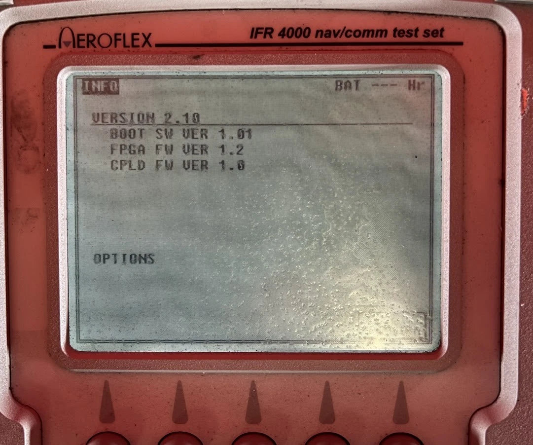 Aeroflex IFR 4000 Nav/Comm Flightline Test Set MOD 7 SN 103001261