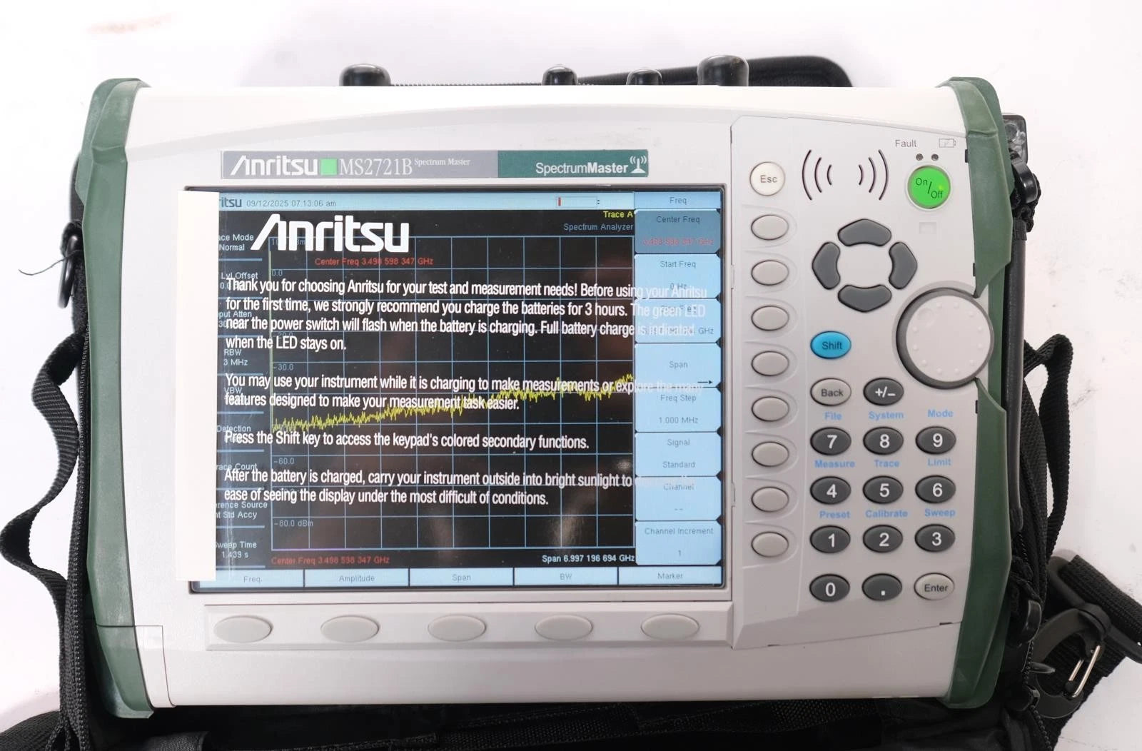 Anritsu MS2721B Spectrum Analyzer 9kHz - 7.1GHz Opt 20 Tracking Generator w Case