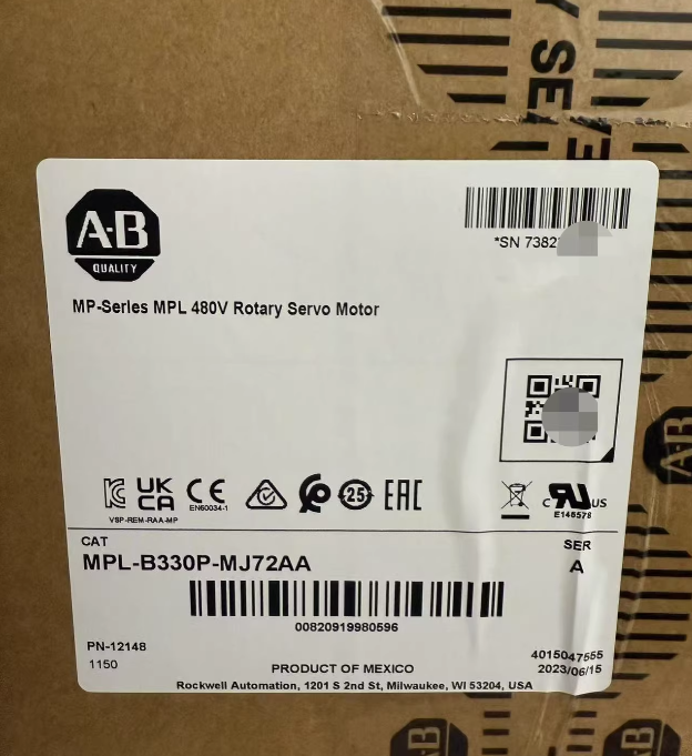 Allen Bradley MPL-B330P-MJ72 Servo Motor