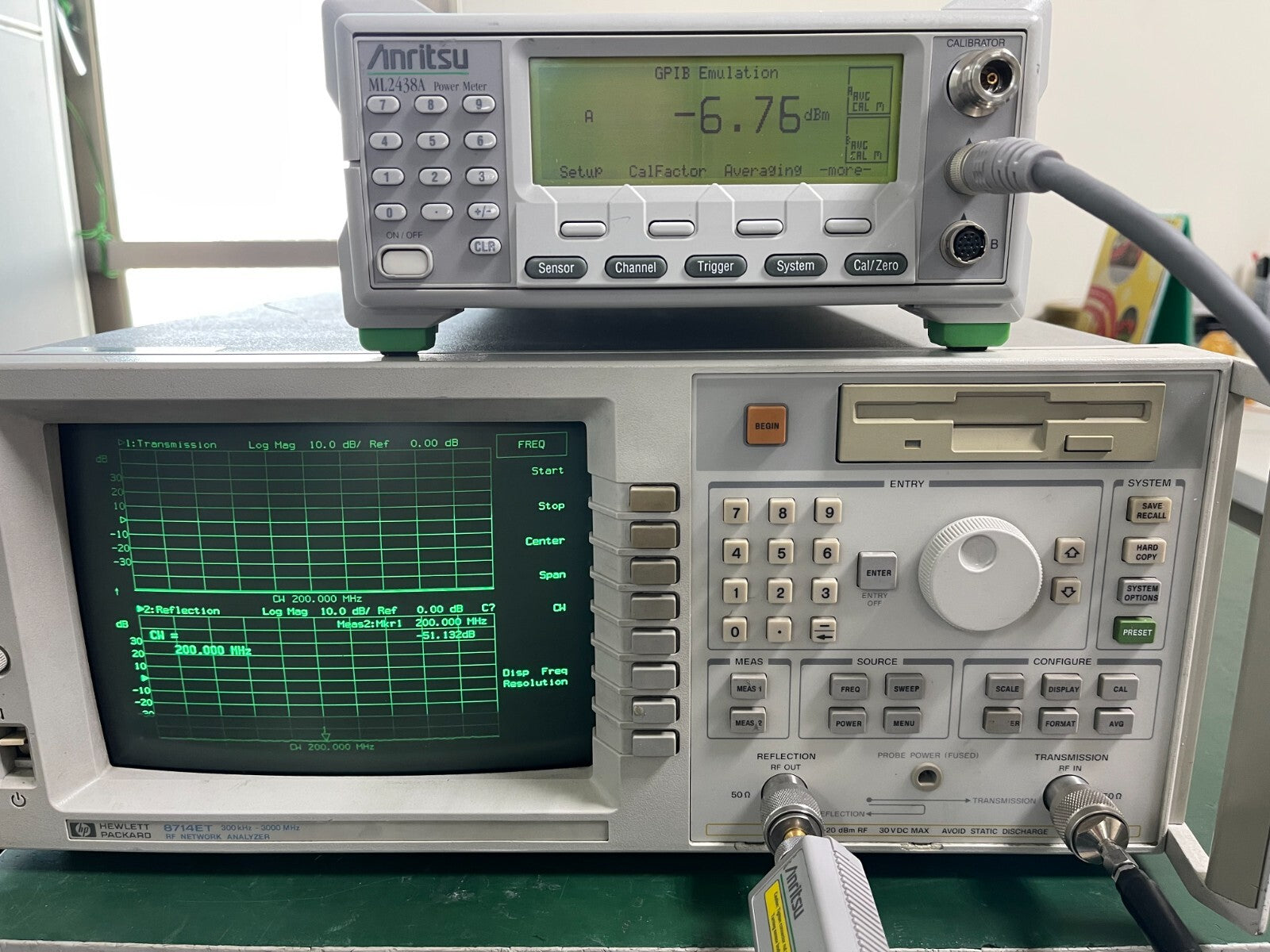 HP Agilent 8714ET RF Vector T/R Network Analyzer 300 kHz - 3 GHz _50333