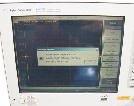 Agilent Keysight E5071B 9kHz - 8.5GHz ENA Network Analyzer OPT 016 214 UNQ