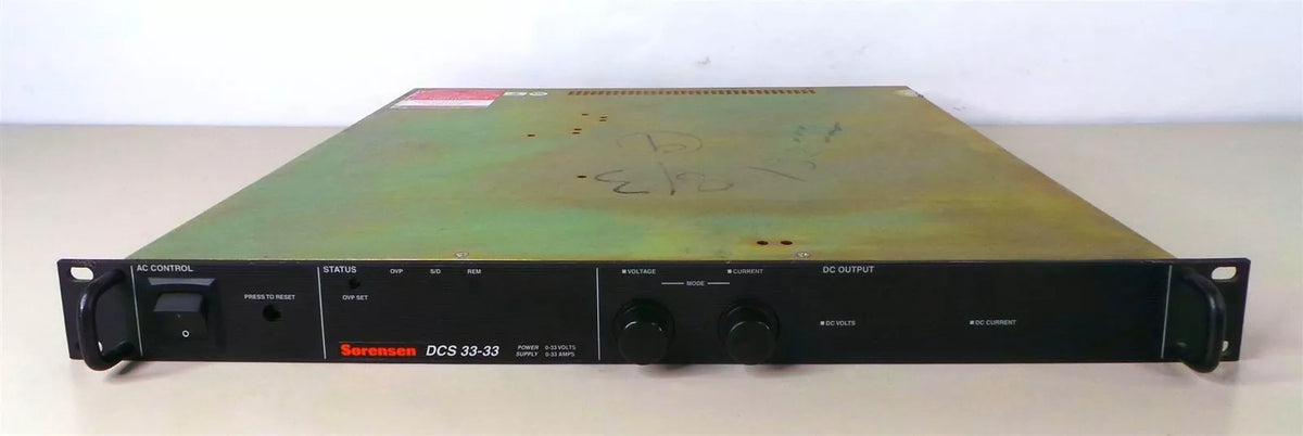 Sorensen DCS33-33, 0-33VDC, 0-33AMPS 