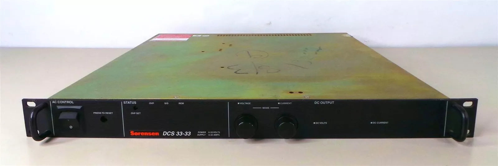 Sorensen DCS33-33, 0-33VDC, 0-33AMPS 