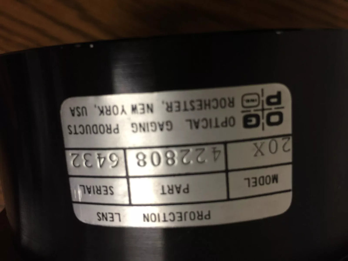 OGP Model 20X P/N 422808 Lens