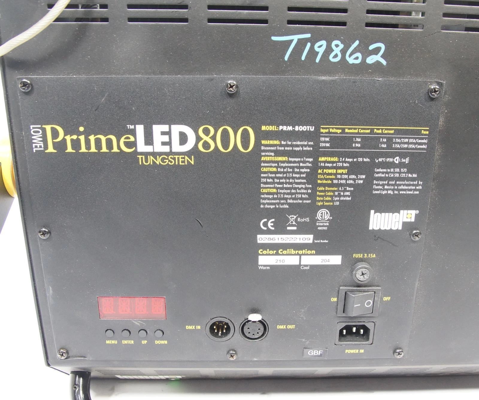 Lowel PRM-800TU Prime LED 800 Tungsten Studio Light