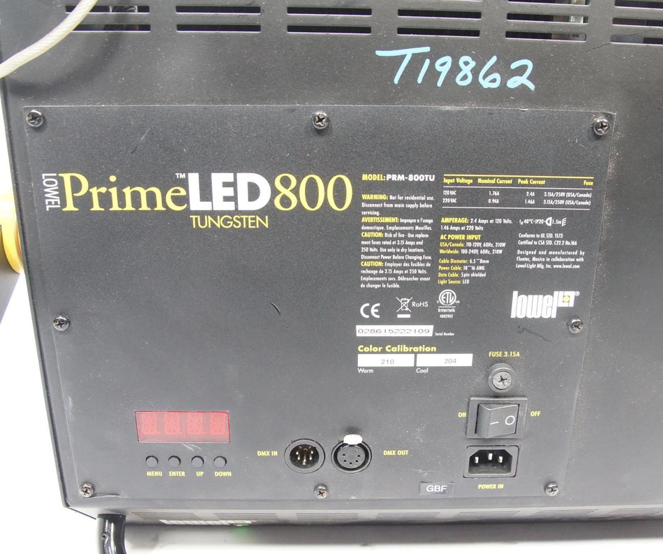 Lowel PRM-800TU Prime LED 800 Tungsten Studio Light