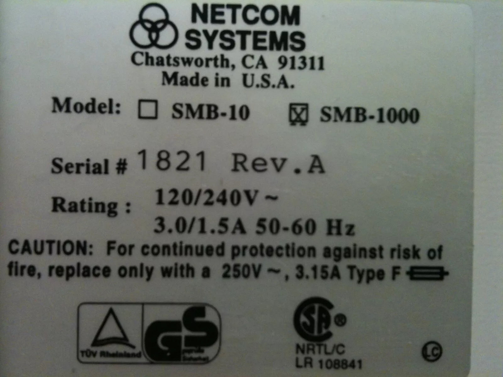 Netcom SmartBits-SMB-1000 Advanced Multiport Performance Test/Simulator/Analyzer