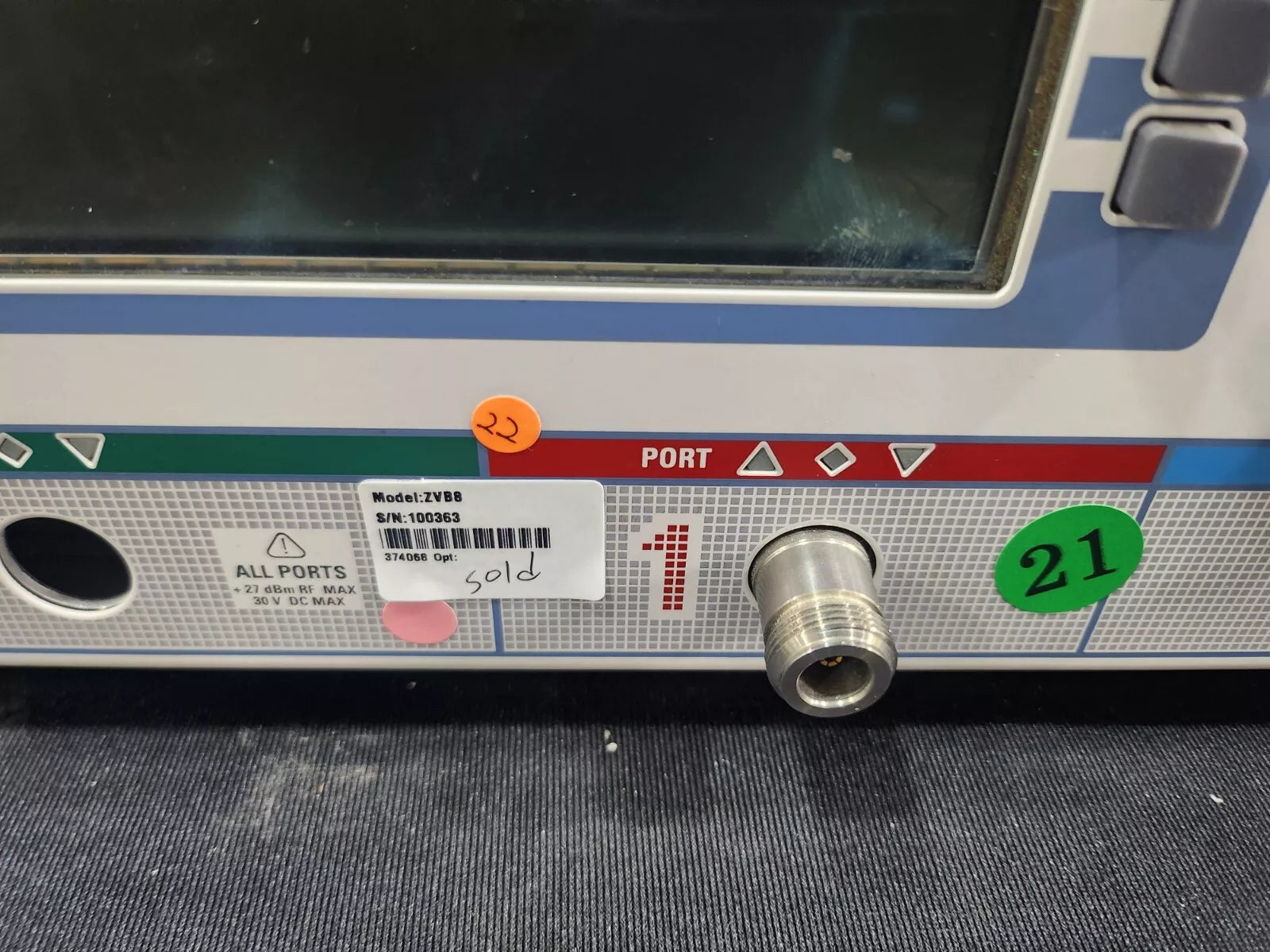 R&S ZVB8 Vector Network Analyzer 300 kHz to 8 GHz As-is (0363)