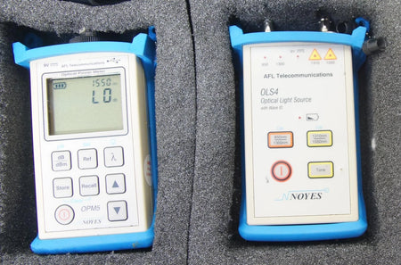 AFL Noyes OPM5 Optical Power Meter w OLS4 Optical Light Source