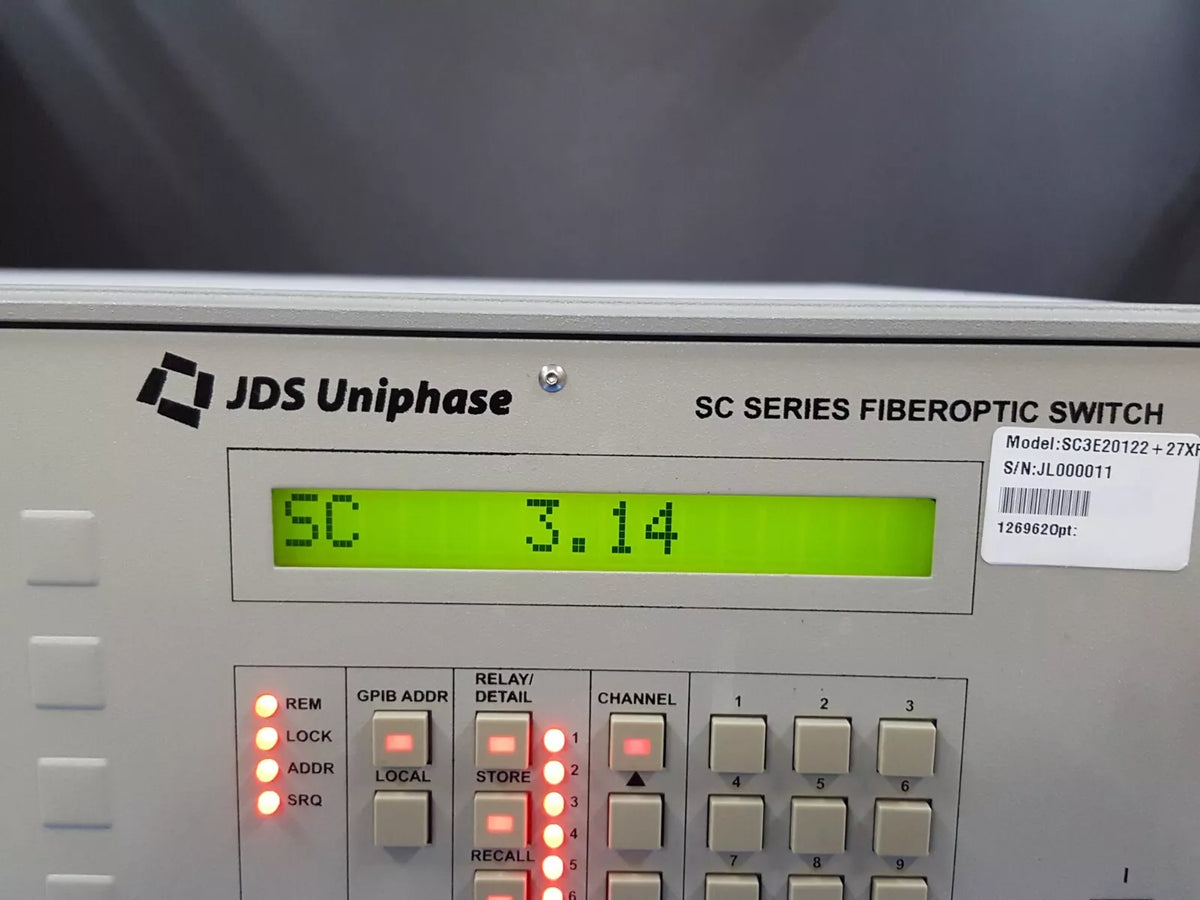 JDSU SC3E20122+27XF000SU SC Series Fiberoptic Switch (0011)