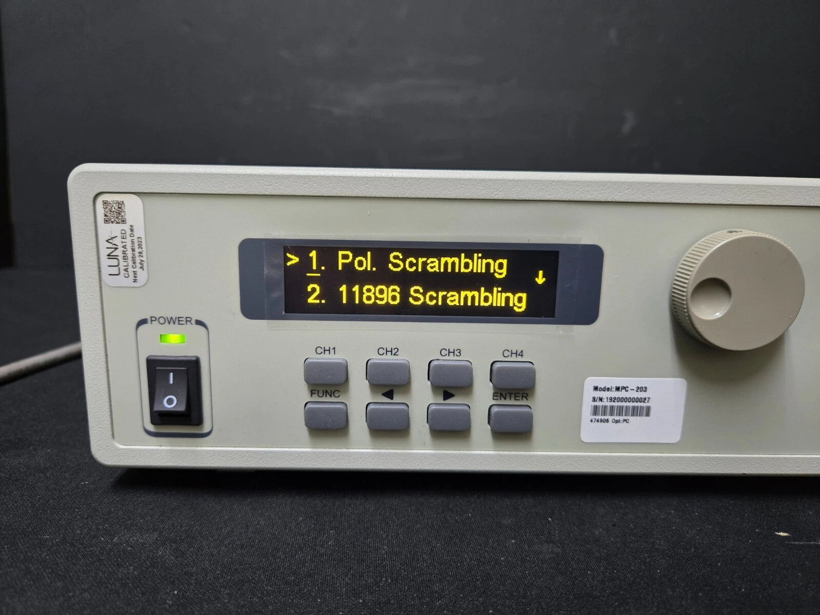 General Photonics MPC-203 Polarization Controller (P/N: MPC-203-1-FC/PC)