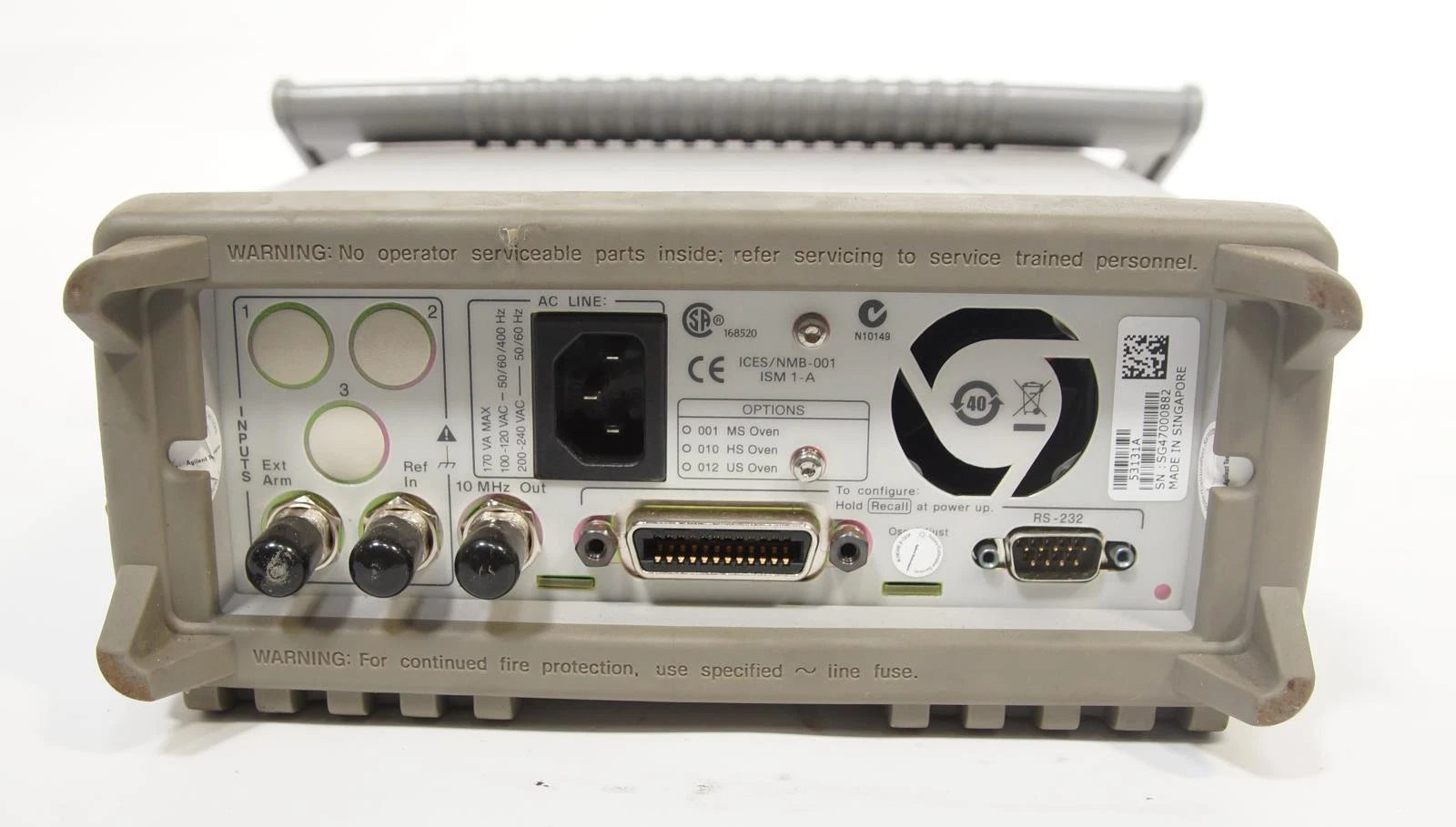 HP Agilent 53131A 225 MHz Universal Frequency Counter