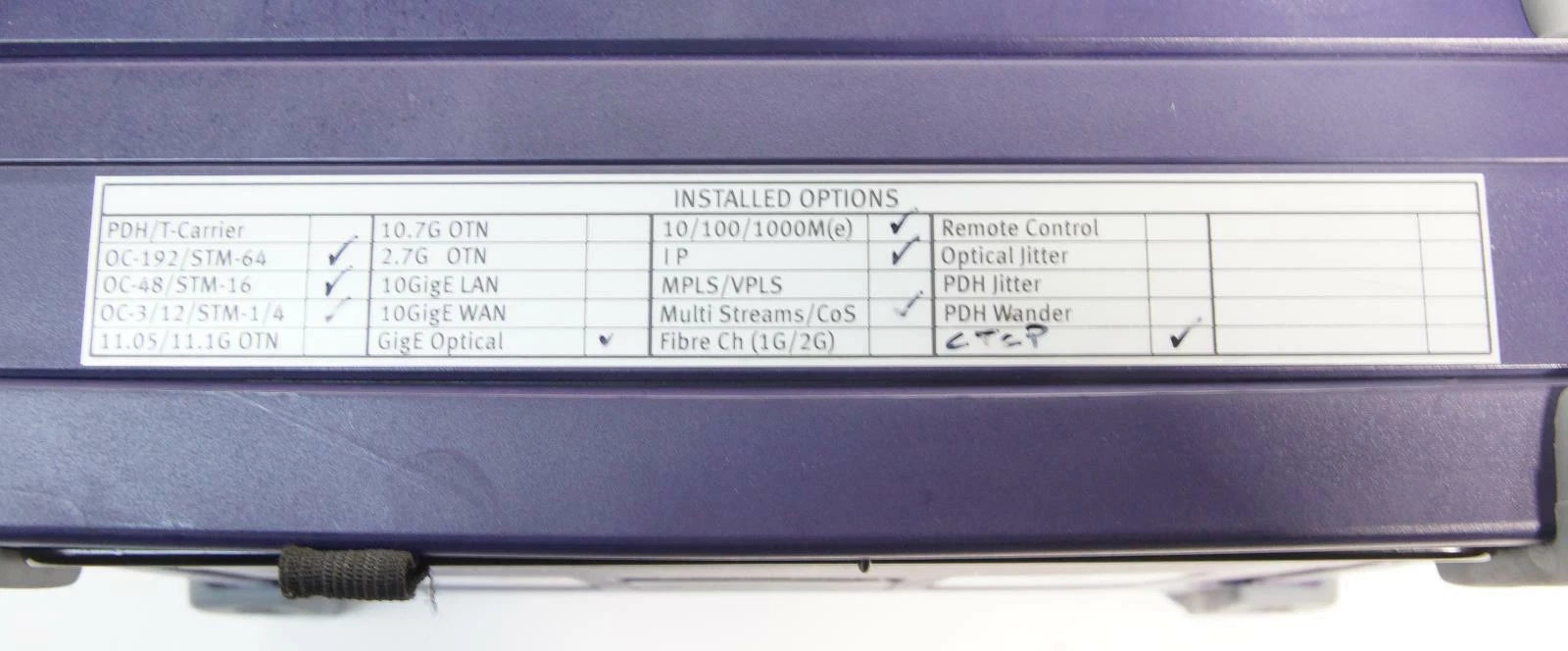 JDSU Acterna T-BERD 8000 Fiber Optic Analyzer with Transport Module V3, 80/PM
