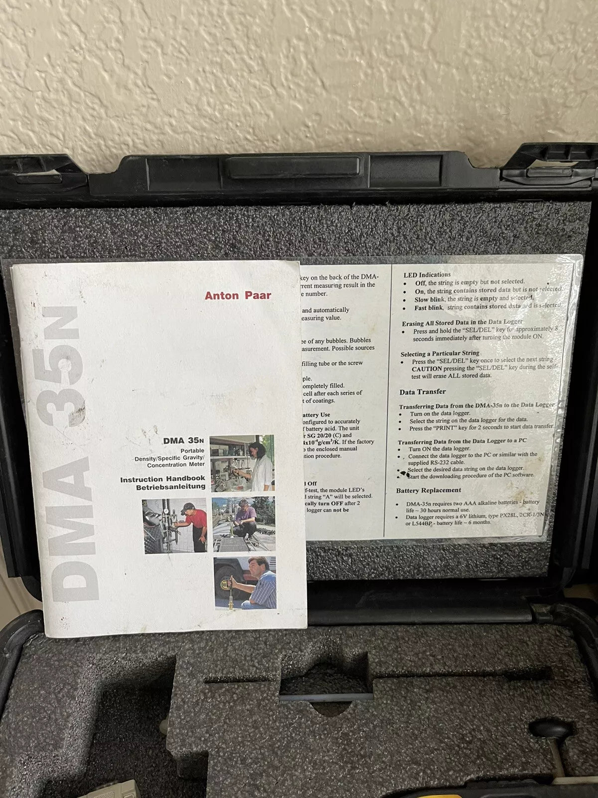 Anton Paar DMA 35N Density Digital Controller Meter Transmitter Transducer
