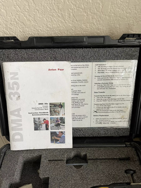 Anton Paar DMA 35N Density Digital Controller Meter Transmitter Transducer