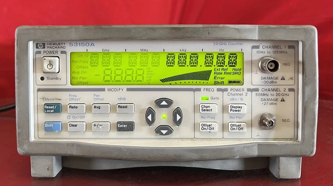 Agilent/Keysight 53150A Opt. 001 Microwave Frequency Counter DC to 20 GHz