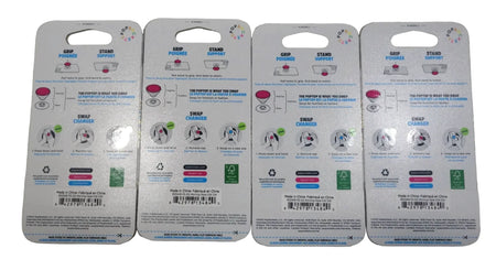 Lot of 4 PopSockets Phone Grip with Swappable - New