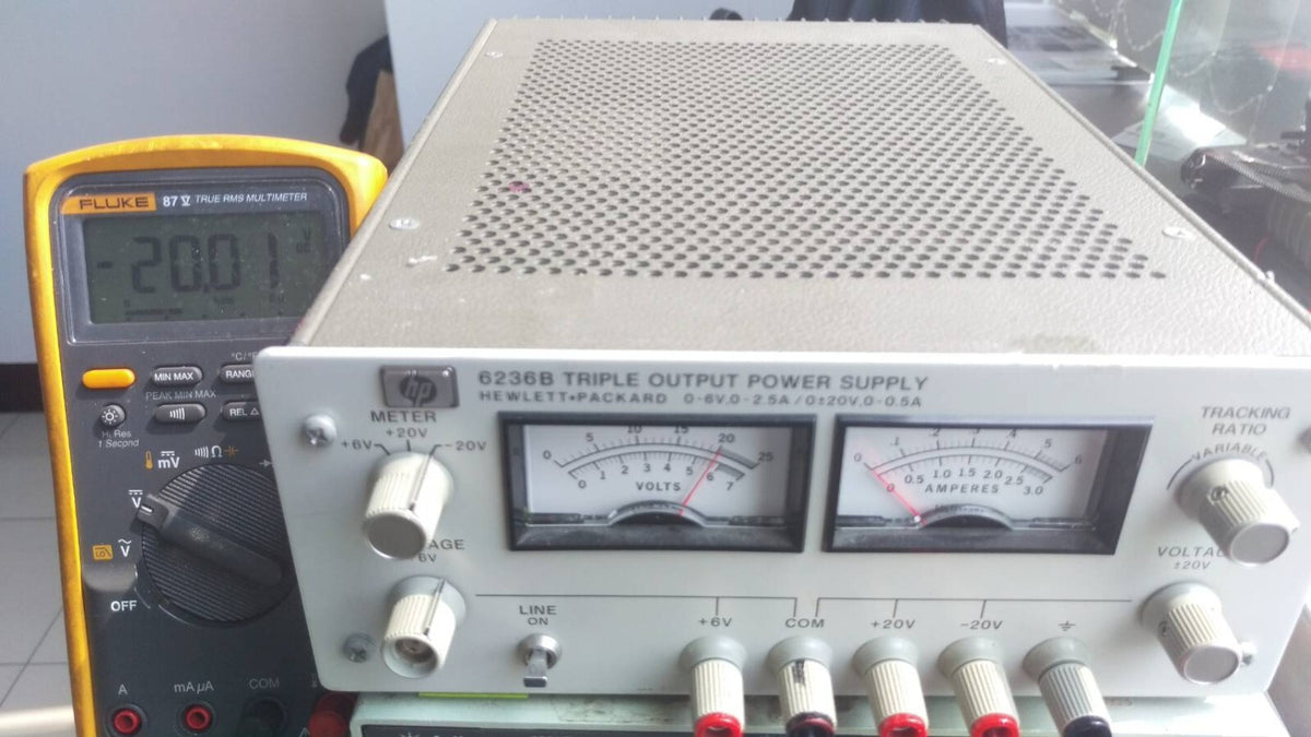 HP Agilent 6236B Triple Output DC Power Supply 0-20 V / 0-2.5A / 35 W - XG eqpt