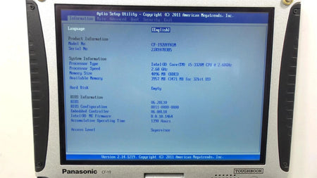 Lot 6 Panasonic Toughbook CF-19 (MK6) Core i5-3320U 2.6GHz 4GB No HDD