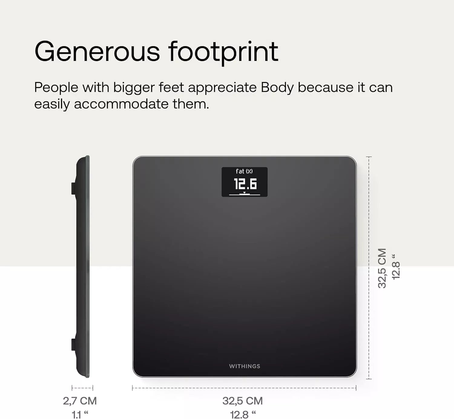 Withings Body Wi-Fi Smart Scale with BMI App Sync Multi-User Pregnancy & Baby Mode