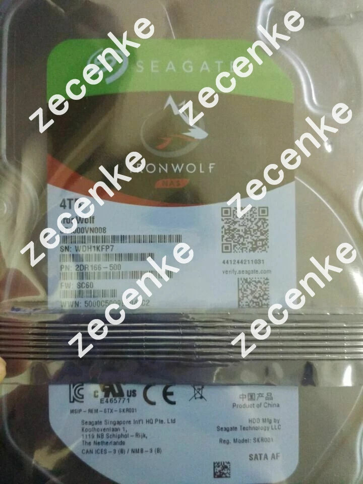 Seagate IronWolf ST4000VN008 4TB NAS 64MB 6Gb/s SATA 3.5 HDD