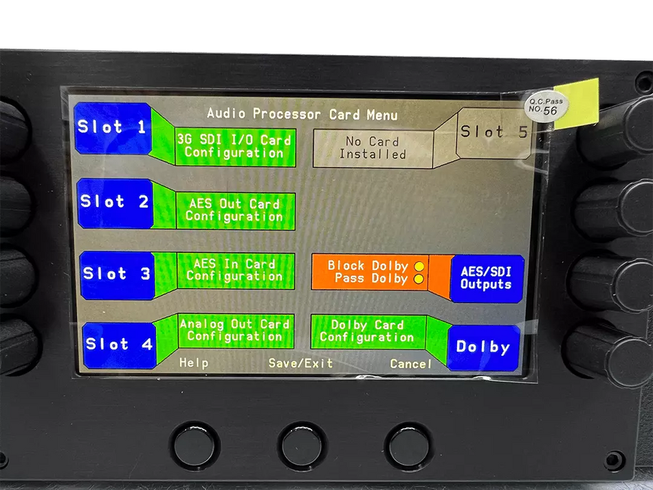 WOHLER AMP2-16V-3G Dual 4.3 in OLED 3G HD/SD-SDI 16-Channel Audio Video Monitor