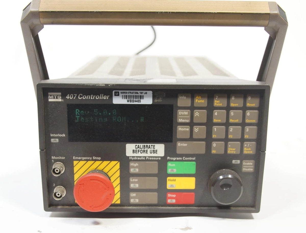 Mts Tmf Controller MTS 407 Model Single-Ch. Digital PIDF Servo Hydraulic Channel Station ...