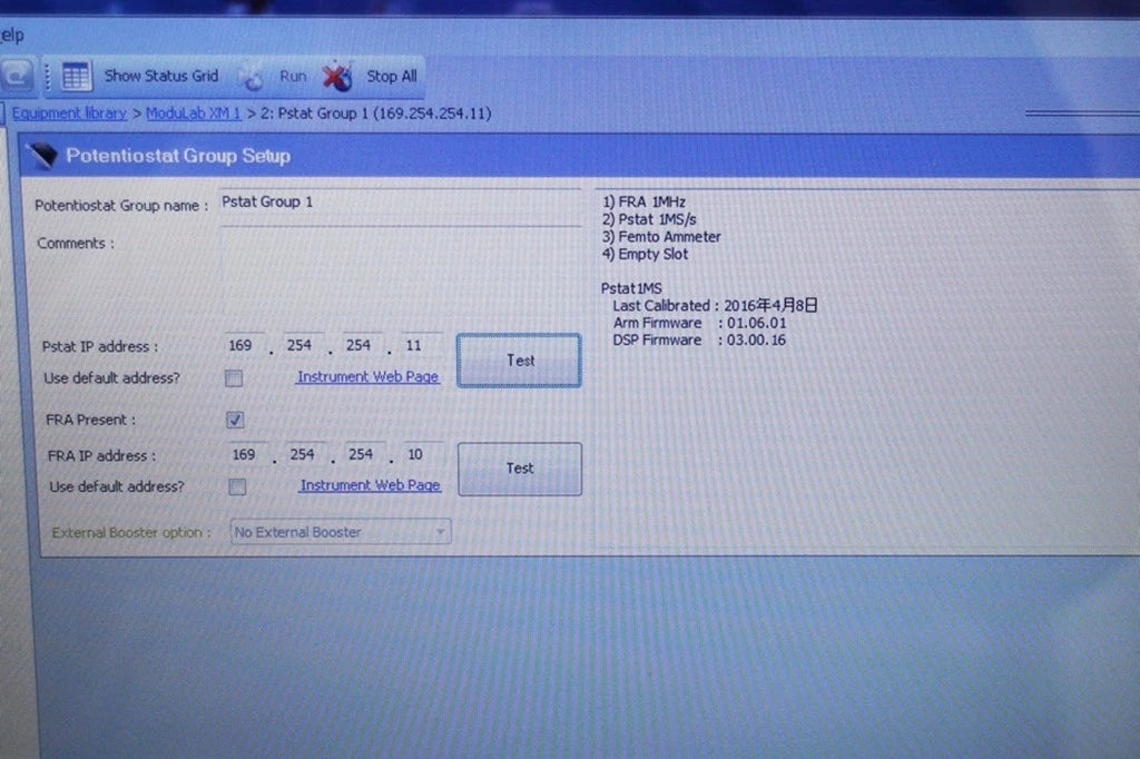Solartron M-PSTAT Potentiostat 8V 300mA 1MHz