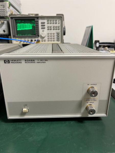HP Agilent 8348A 2GHz - 26.5GHz Microwave Amplifier _ 0572_0573