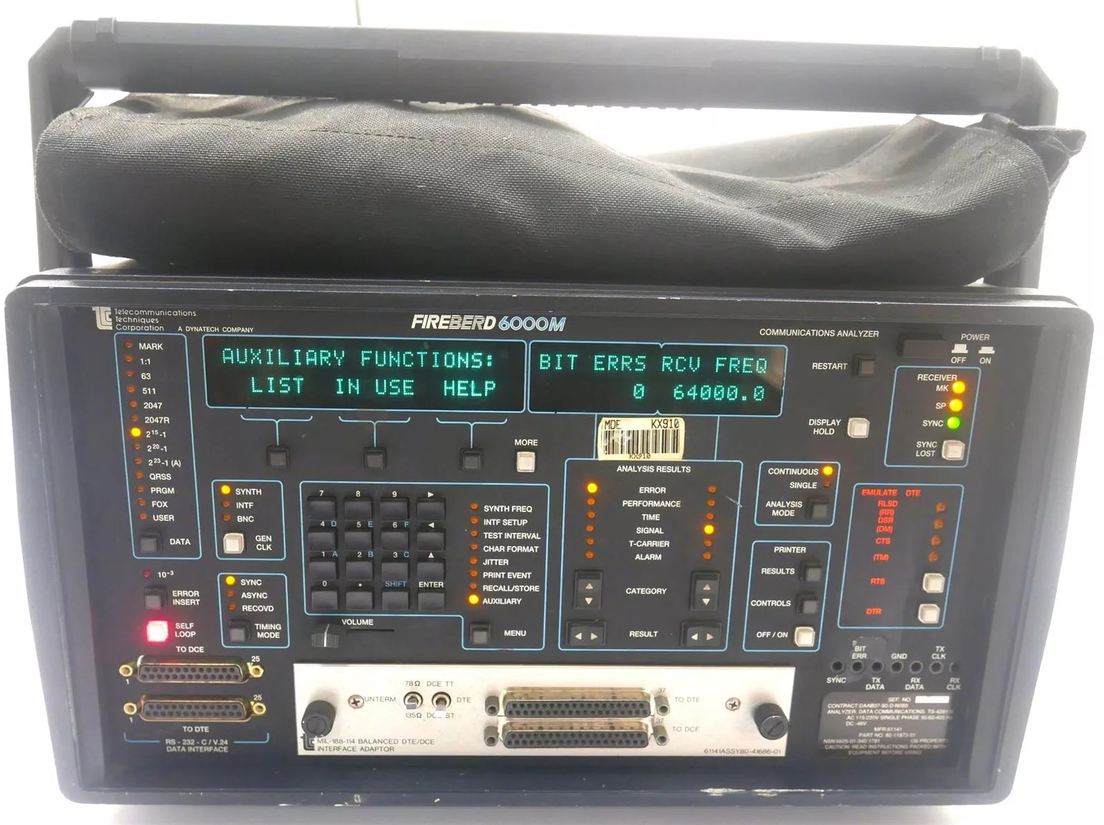 TTC Fireberd 6000 M Communication Analyzer - High Performance Testing Tool