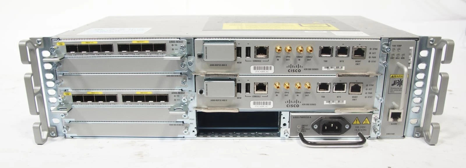 Cisco ASR-903 Router Chassis 903 Series w/ 2x A900-IMA8Z / 2x A900-RSP3C-400-S