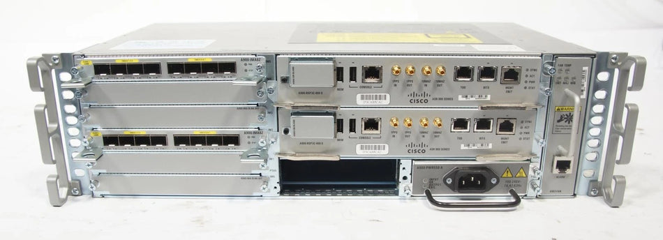 Cisco ASR-903 Router Chassis 903 Series w/ 2x A900-IMA8Z / 2x A900-RSP3C-400-S