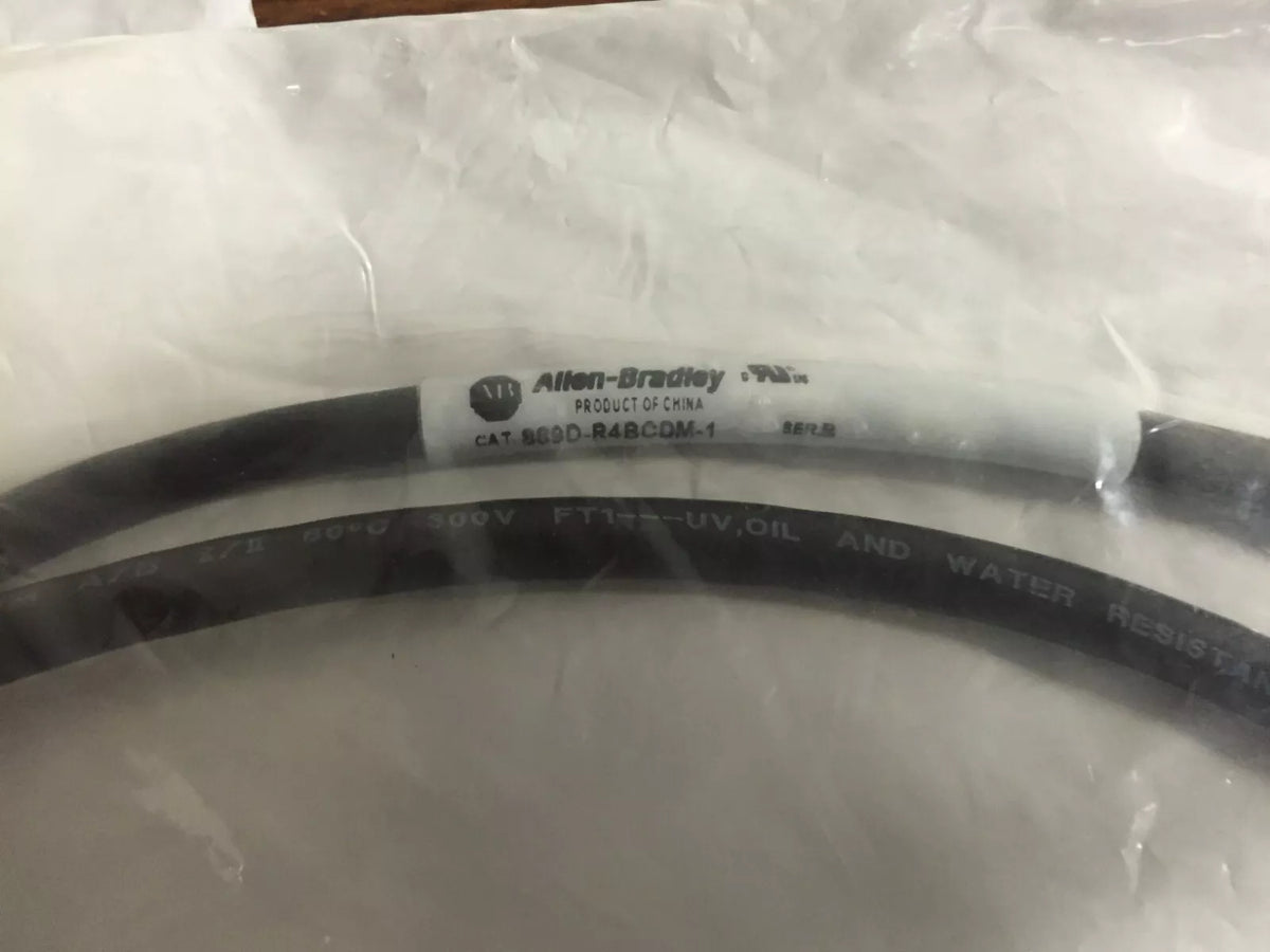 Allen Bradley 889D-R4BCDM-1 4 Pin DC Micro Right Angle QD Cordsets 1M