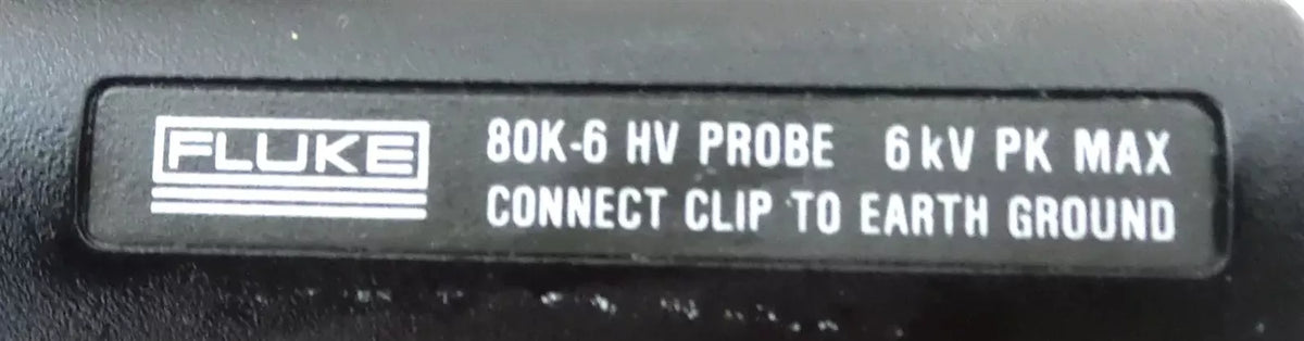 Fluke 80K-6 High Voltage Probe for Electrical Testing