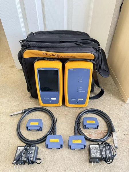 Fluke Networks DSX-8000 Cable Certifier Tester Kit (Calibrated 2023-2024)