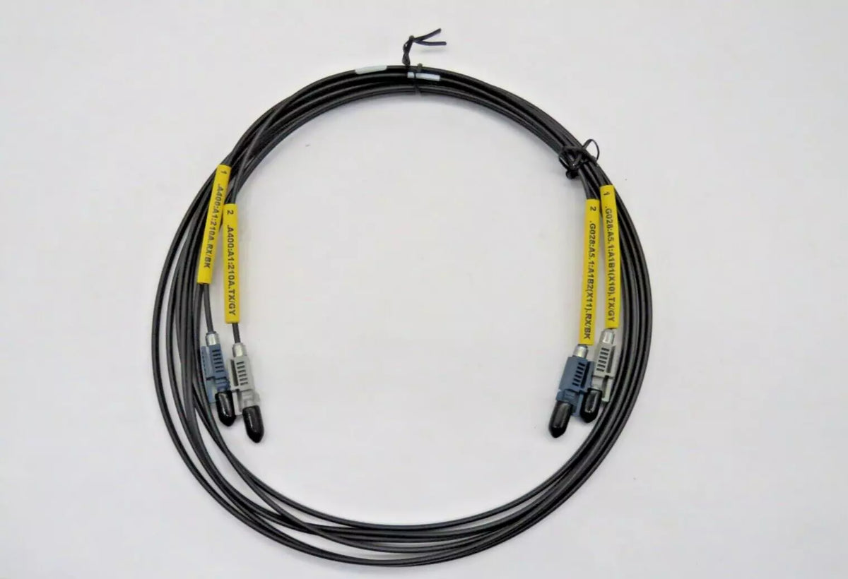 2m LC to LC Duplex Fiber Optic Cable A400: A1:210A RX/BK TX/GY