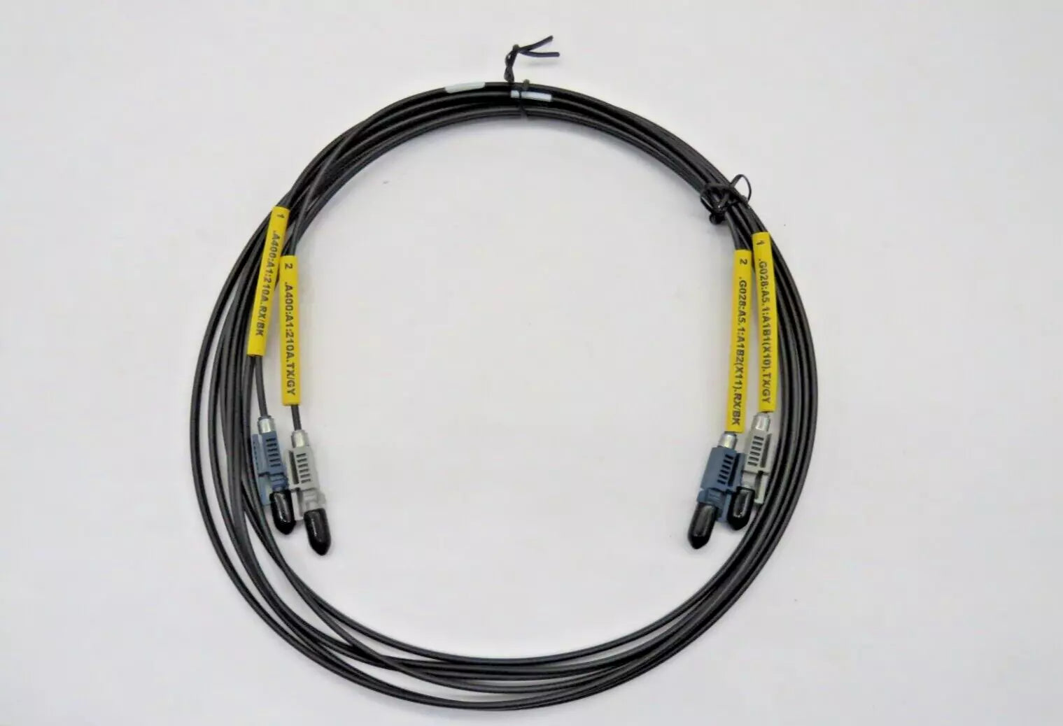 2m LC to LC Duplex Fiber Optic Cable A400: A1:210A RX/BK TX/GY