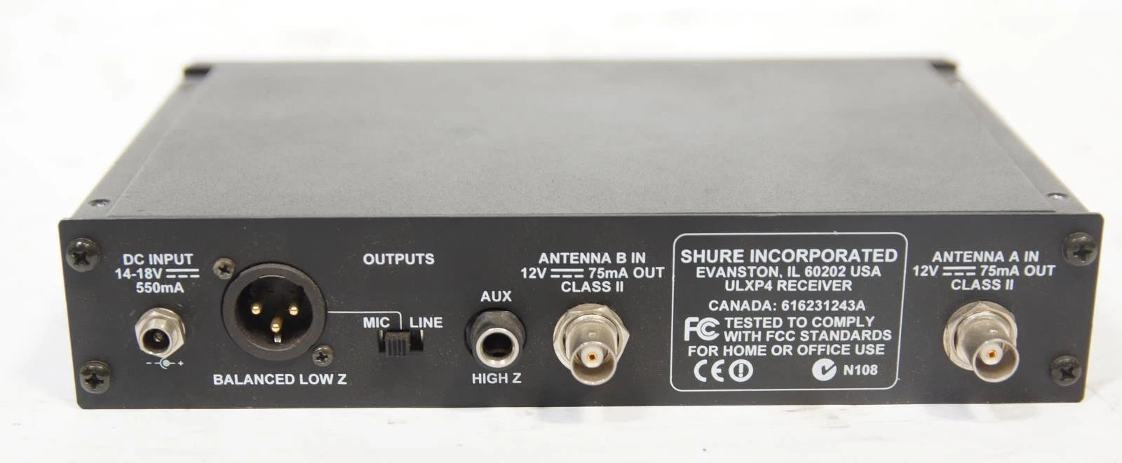 Shure ULXP4 J1-Band 554-590 MHz Digital Wireless Receiver