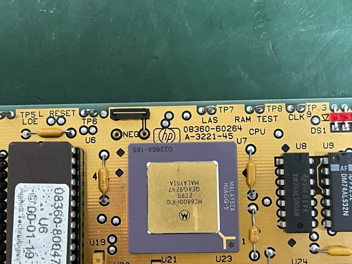 HP Agilent 08360-60264 CPU A15 board was removed from 83620A for 8360 series - XG eqpt