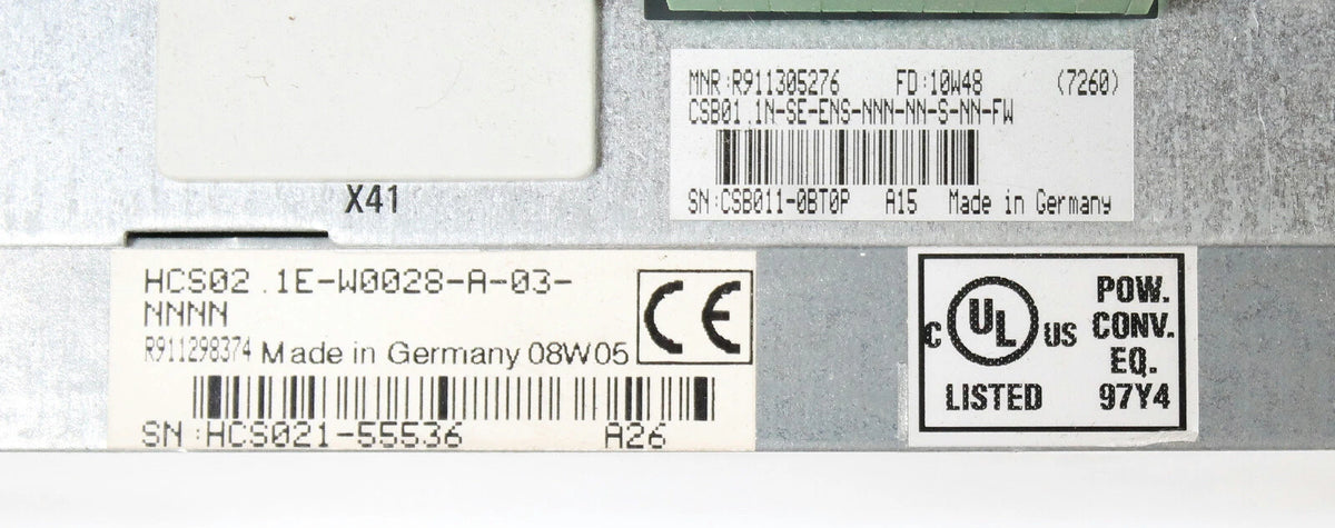 Bosch Rexroth IndraDrive C HCS02.1E-W0028 Servo Drive Controller