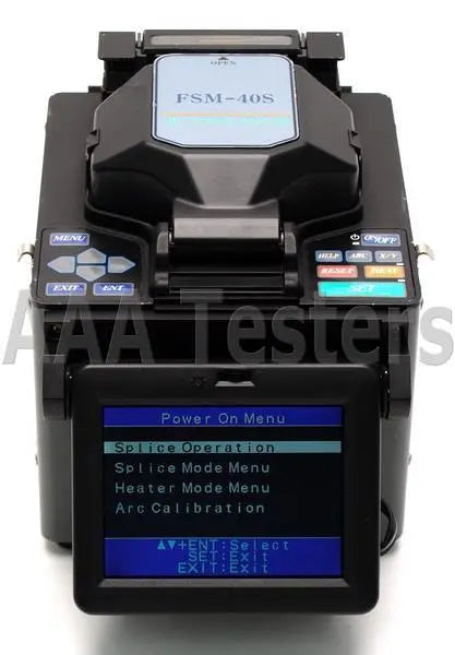 Fujikura FSM-40S SM MM Fiber Core Alignment Fusion Splicer FSM40S A w/ Cleaver - XG eqpt