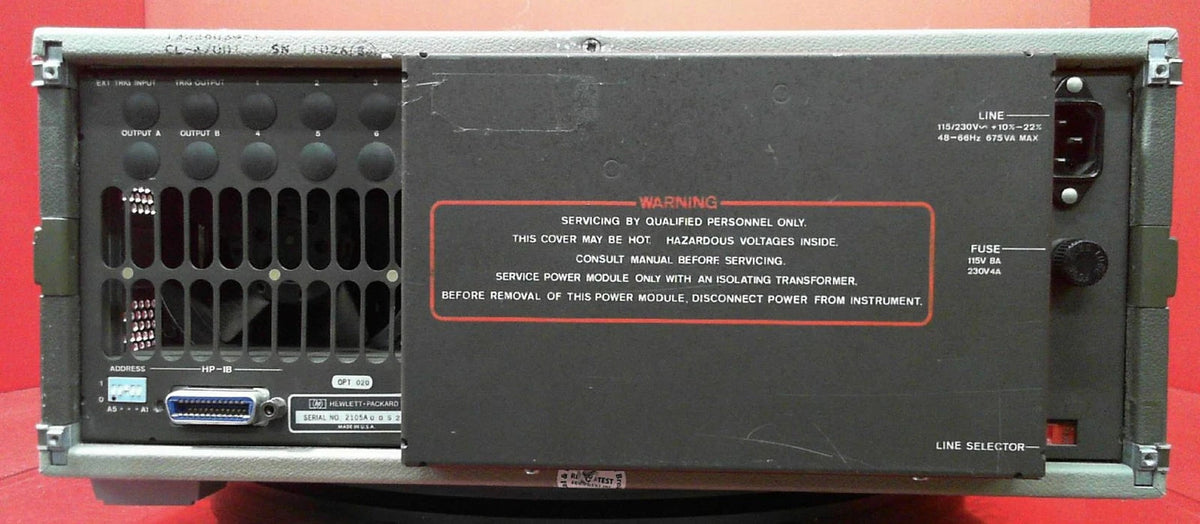 HP Agilent Keysight 8160A 2105A00523 50MHz Pulse Generator