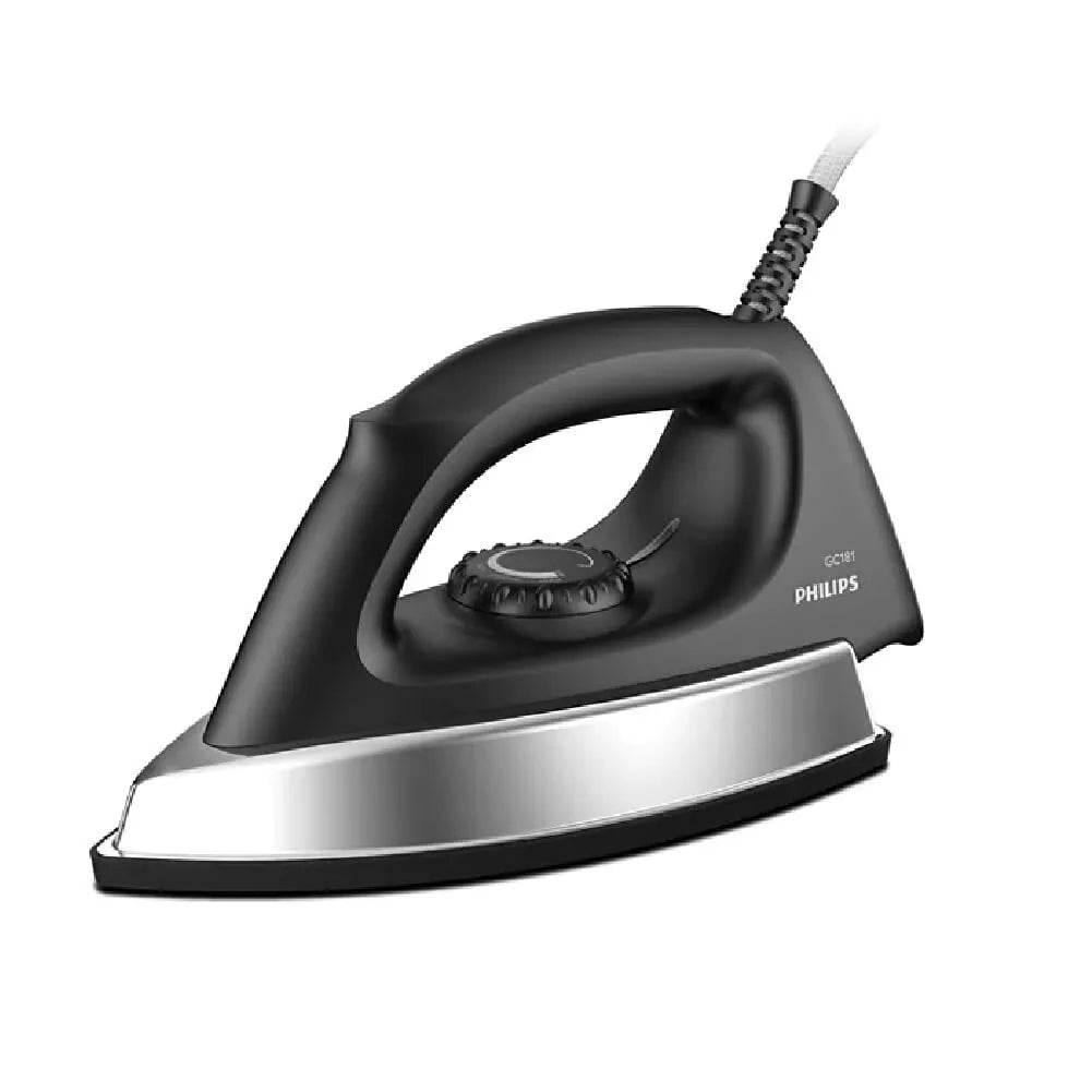 PHILIPS Heavyweight Dry Iron Stainless Steel Ergonomic Non-Stick 1000W