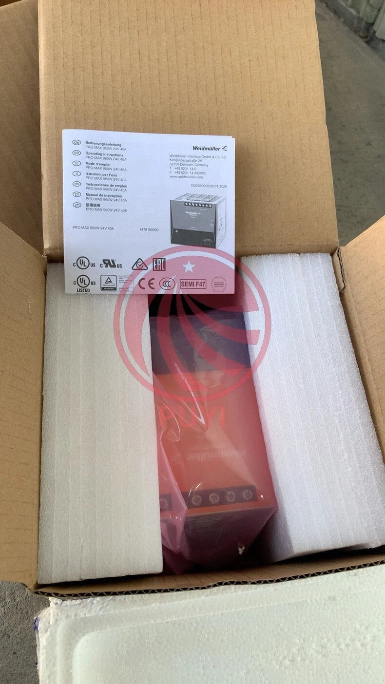 Weidmuller 1478150000 PRO MAX 960W 24V 40A Power Supply