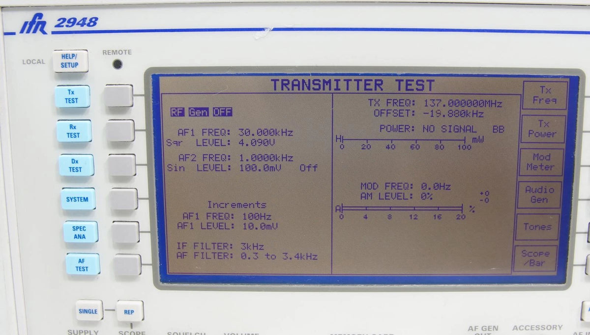 Aeroflex / IFR 2948 Communications Service Monitor with Options