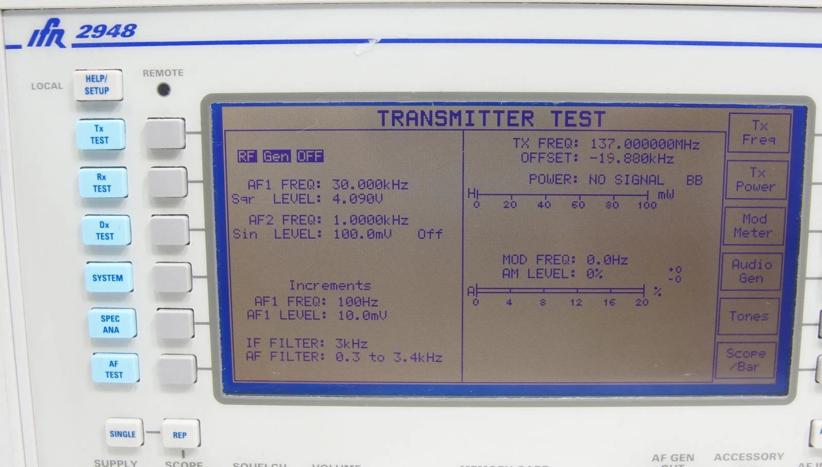Aeroflex / IFR 2948 Communications Service Monitor with Options