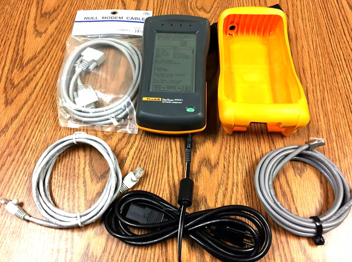 Fluke OneTouch Series II 10/100 Network Assistant with Battery & Power Adapter