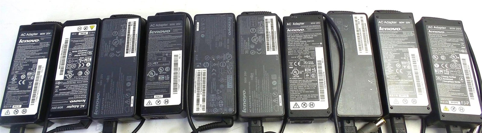 Lot of 10 Lenovo 20 V /4.5A / 90W AC Charger Adapter - Free Shipping