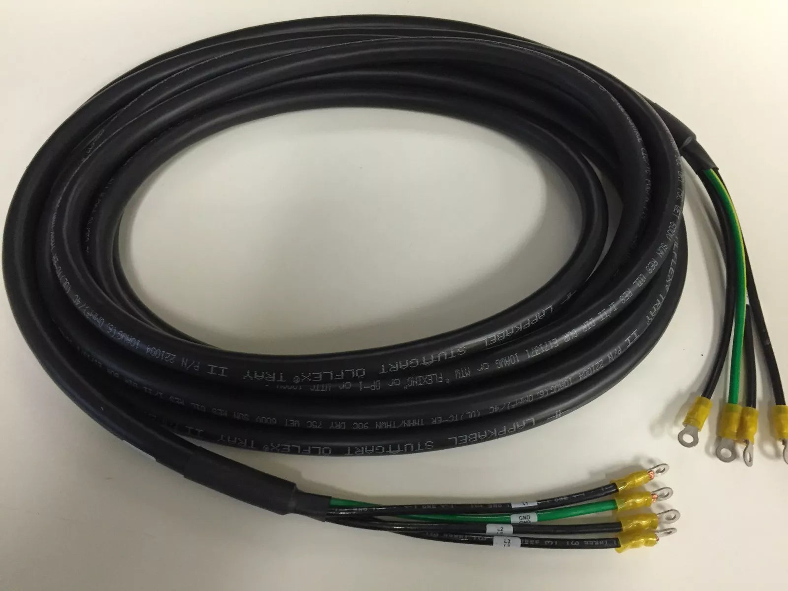 Lapp Olflex 221004 Tray II Cable 10 AWG 4 Con 25FT with Lugs Assy on Both Sides