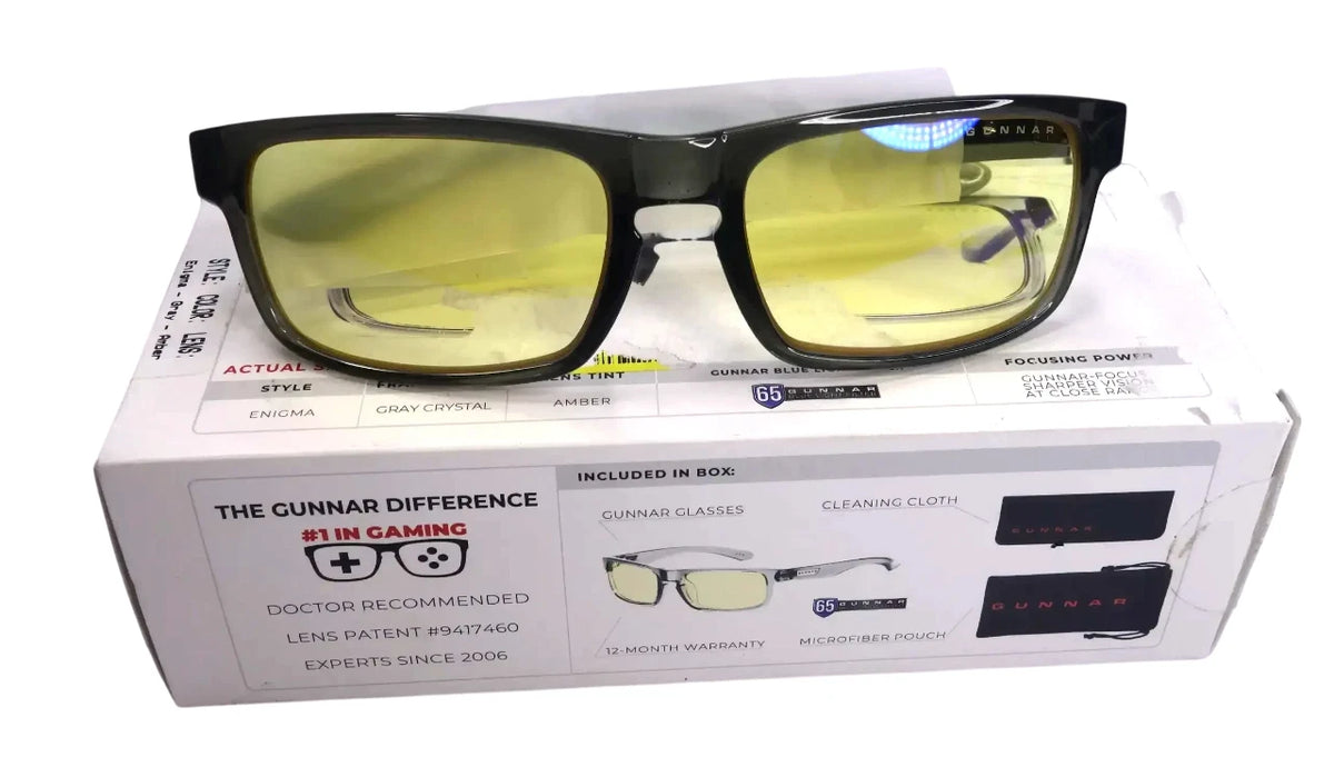 GUNNAR ENIGMA Blue Light Gaming & Computer Glasses - Onyx Smoke